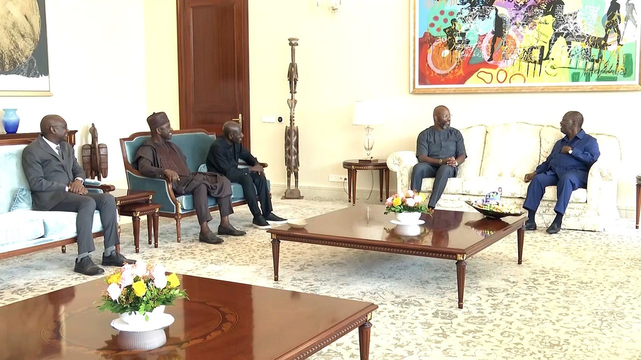 Le President #Ouattara accorde une audience au Directeur général du groupe MTN