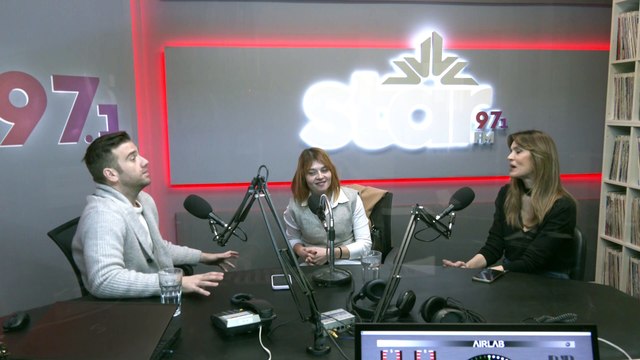 O Γιώργος Παπαντωνίου, Αντιπρόεδρος του Δημοτικού Συμβουλίου Νέων Δήμου Λαμιέων (Lamia Youth) και η Ανθή Σακκά, Υπεύθυνη Επικοινωνίας, στον STARFM