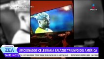 Aficionados celebran a balazos el triunfo del América