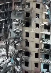Drone video shows city of Toretsk in ruins