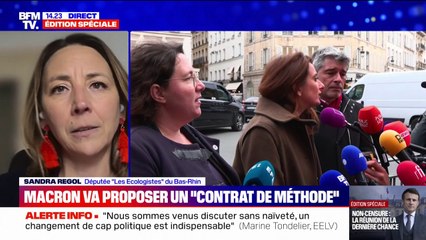 Consultations à l'Élysée: "Nous laissons une dernière chance" à Emmanuel Macron assure Sandra Regol (Les Écologistes)