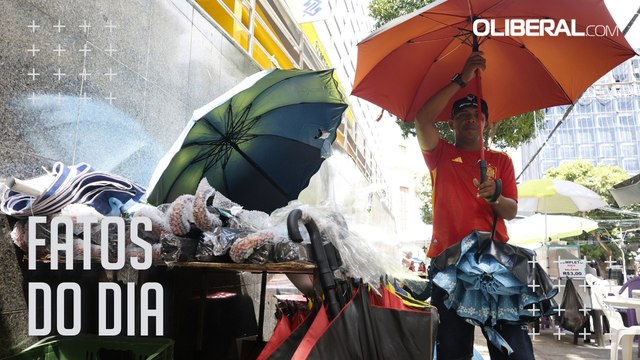 Vendedores de sombrinhas esperam faturar a partir de R$ 10 mil com período de chuvas em Belém