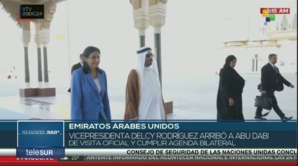 Vicepresidenta Delcy Rodríguez de Venezuela cumple agenda de trabajo en Abu Dabi