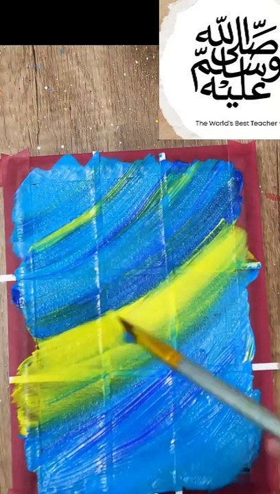 "Starry Night Aurora Through the Window | DIY Canvas Art Tutorial"
