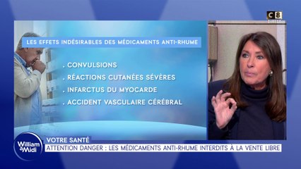 Votre santé : Attention danger, les médicaments anti-rhume interdits à la vente libre