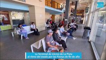 La Terminal de micros de La Plata, al ritmo del éxodo por las Fiestas de fin de año