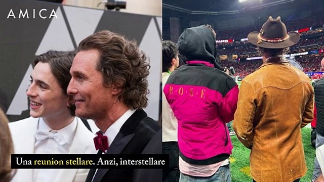 Timothée Chalamet, l'incontrò con suo papà Matthew McConaughey