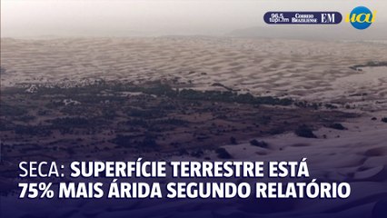 Relatório da ONU diz que 75% da superfície terrestre se tornou mais árida nos últimos 30 anos