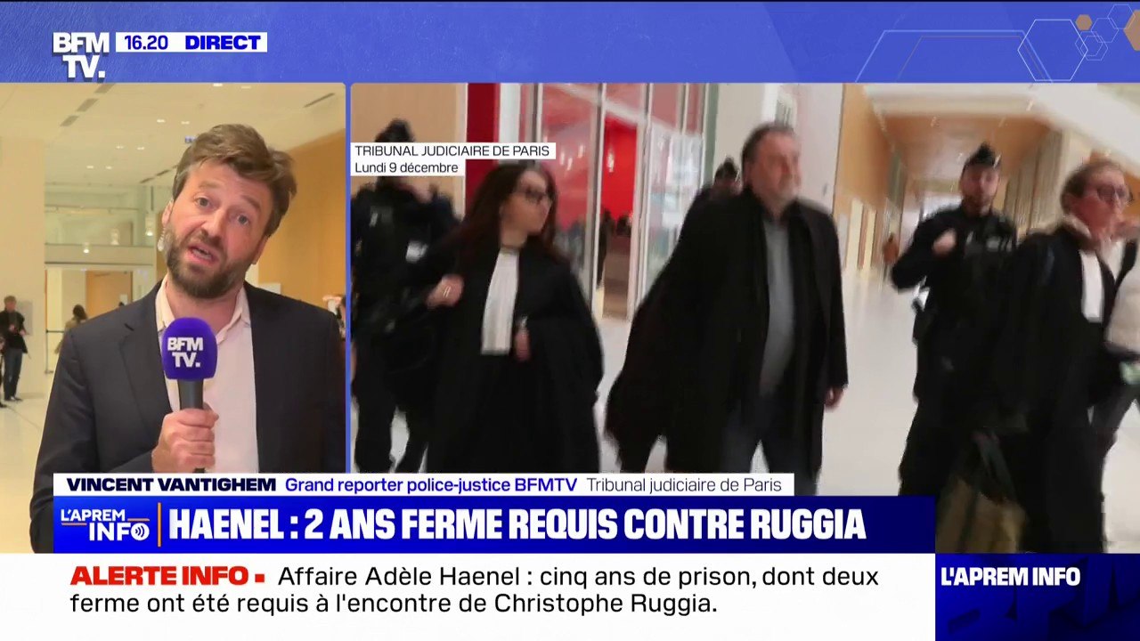 Affaire Adèle Haenel: cinq ans de prison dont deux ans ferme requis contre Christophe Ruggia