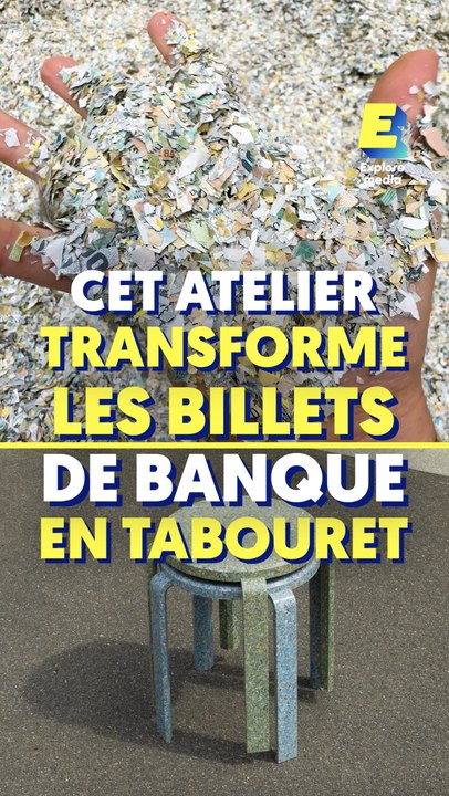 Ils transforment les billets de banque en tabouret 💶