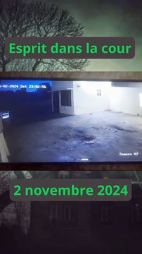 Un esprit dans la cour #paranormal #ghost #fantôme #mystery