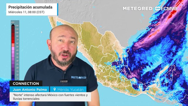 Norte intenso afectará México con fuertes vientos y lluvias torrenciales