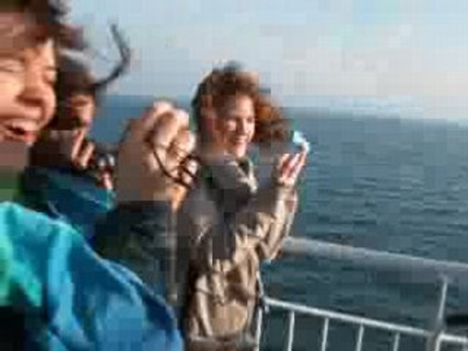 Sur le ferry pour aller à Londres en Mars 2007