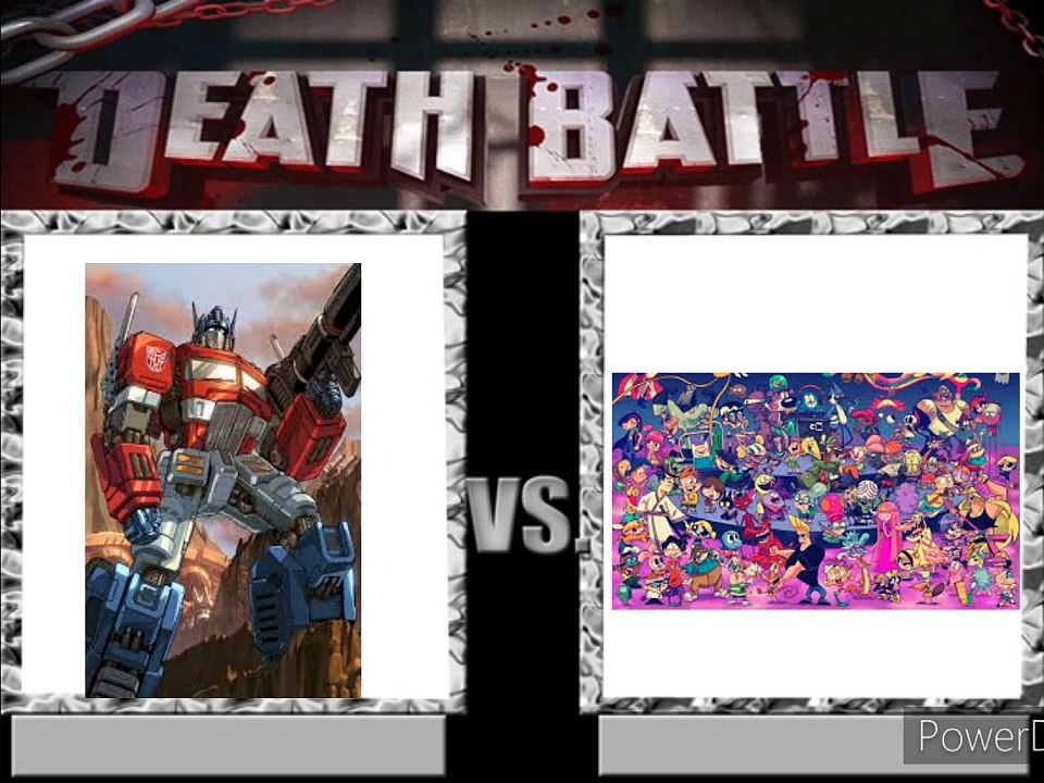 Optimus prime IDW full power VS personajes de cartóon Network y Disney