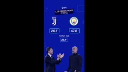 Les prédictions d'Opta - Juventus vs City
