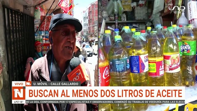 LARGAS FILAS POR ACEITE