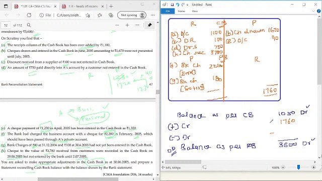 Financial Accounting - Bank Reconciliation Statement PART 1
