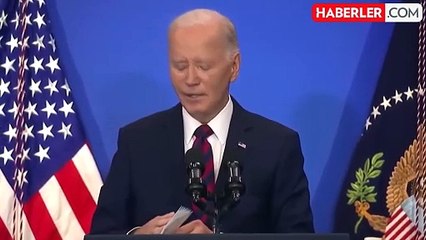 Biden yine gündem oldu: Prompterı bozulunca bakın ne dedi