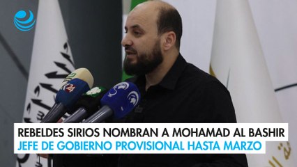 Rebeldes sirios nombran a Mohamad al Bashir como jefe de gobierno provisional hasta marzo