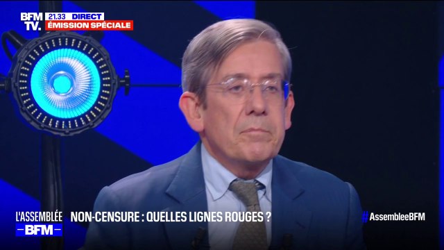 Si on n'y arrive pas, on s'enfonce dans la crise et le chaos politique dans lequel on s'enfonce, on en sort toujours par un régime autoritaire , prévient Charles de Courson, député Liot