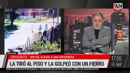 🚨🚨BOULOGNE: BRUTAL ATAQUE A UNA ENFERMERA CON UN FIERRO