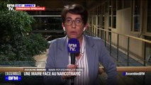 Amandine demore (maire pcf d Échirolles), sur le point de deal à proximité d une école maternelle: 