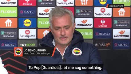 'I like justice' - Mourinho hits back at Guardiola relegation claims