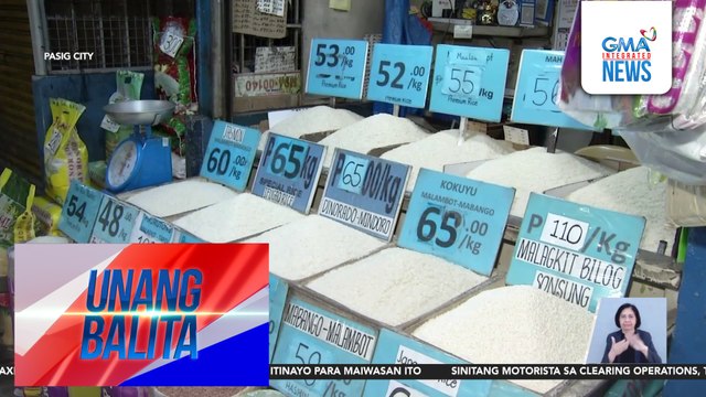 Presyo ng bigas sa ilang pamilihan, mataas pa rin | Unang Balita