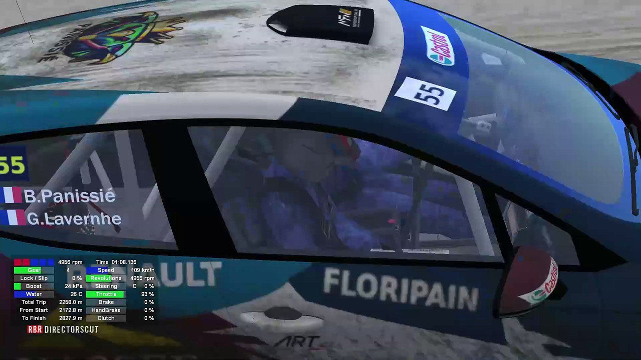 Richard Burns Rally: Myttäälä I Snow, in a Renault Clio Rally4 (XBox Controller)