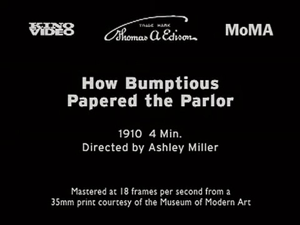 How Bumptious Papered the Parlor | movie | 1910...