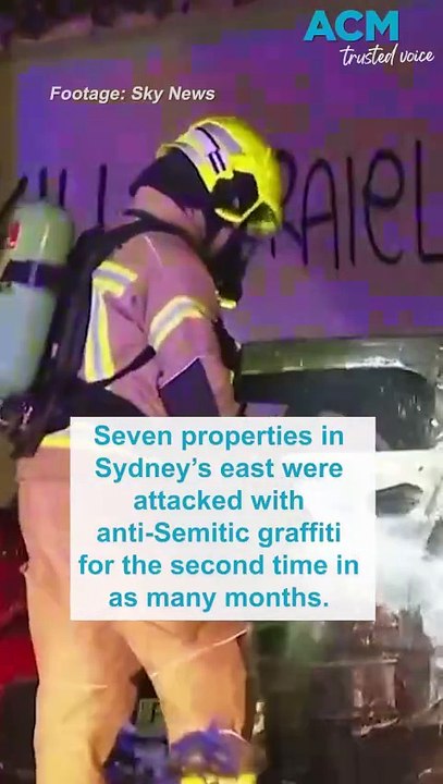 Anti-Semitic graffiti painted across homes in Sydney's east