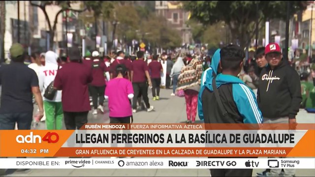 Así lucen las inmediaciones de la Basílica de Guadalupe con la llegada de peregrinos