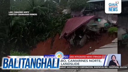 Isang bahay sa Labo, Camarines Norte, gumuho dahil sa landslide | Balitanghali