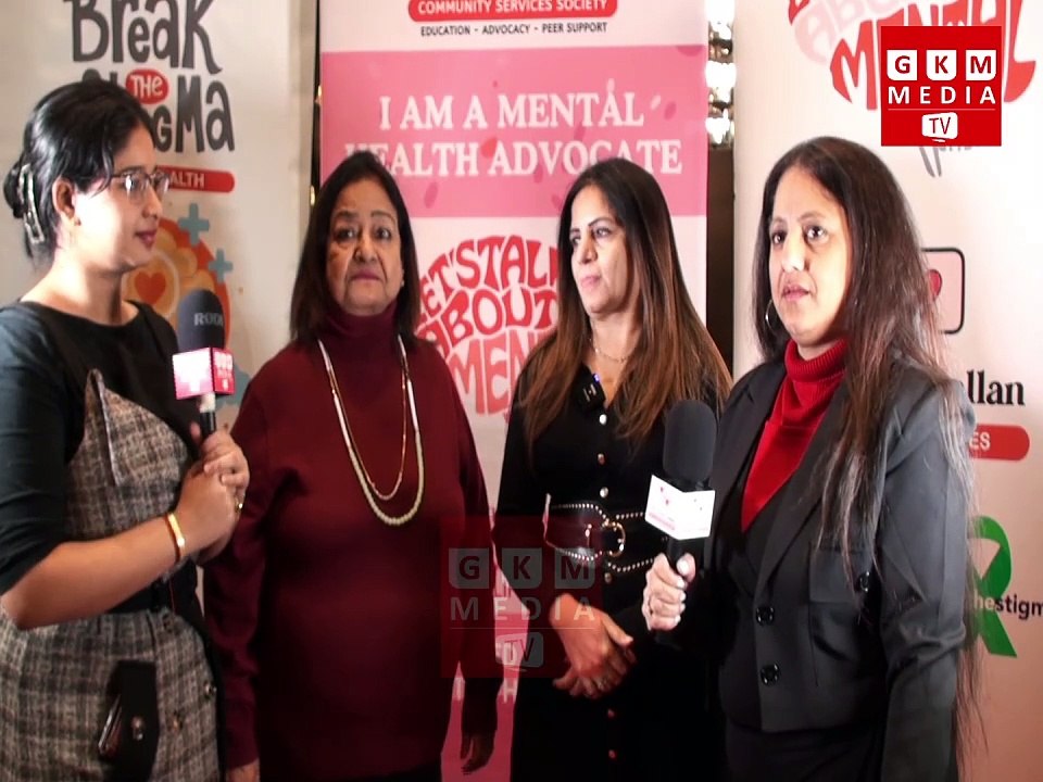 🎙️ Subha Choudhary, a dedicated real estate broker, Archana, esteemed member of the Hindu Mahila Cultural Society of BC, and Tanvi Bhatia take the stage at Dil Diyan Gallan to discuss the crucial topic of mental health and its impact on our co#GKMMEDIATV