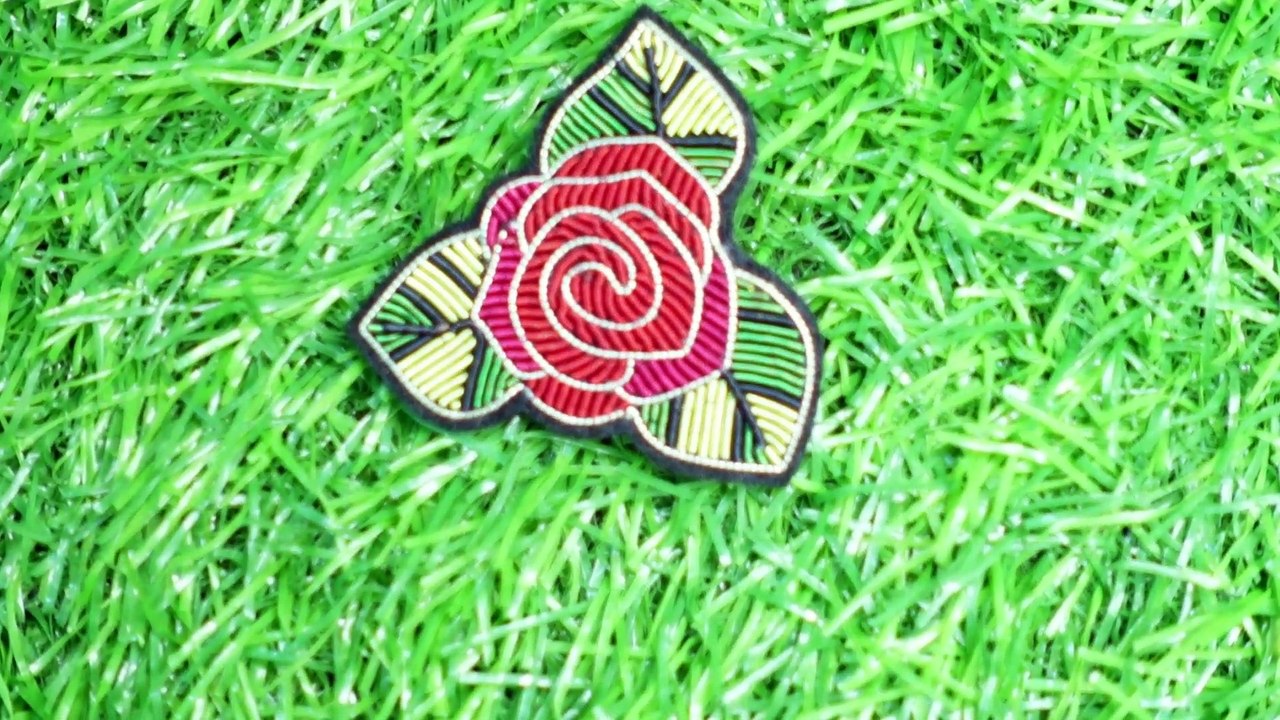 Customized Bullion wire brooch, Bullion Wire Blazer Brooches Supplier, Embroidery Bullion Brooch