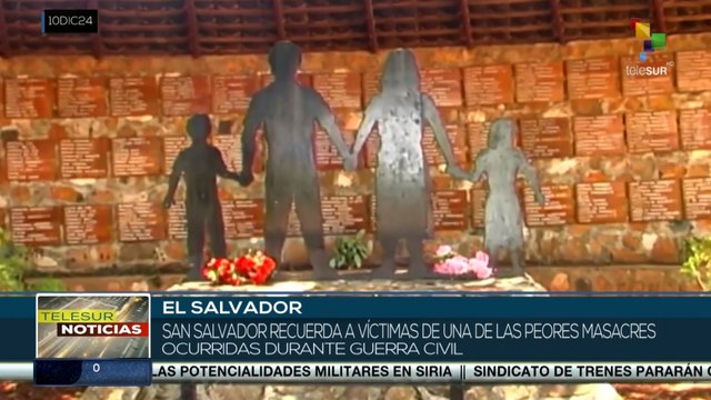 Ciudadanos de El Salvador recuerdan a víctimas de una de las peores masacres