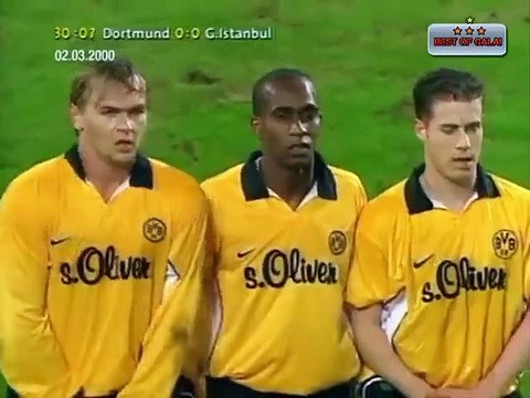 Borussia Dortmund vs. Galatasaray SK Maçın tamamı UEFA Kupası 1999-2000 Son 16 turu, 1. maç Westfalen Stadyumu (Dortmund) 2 Mart 2000