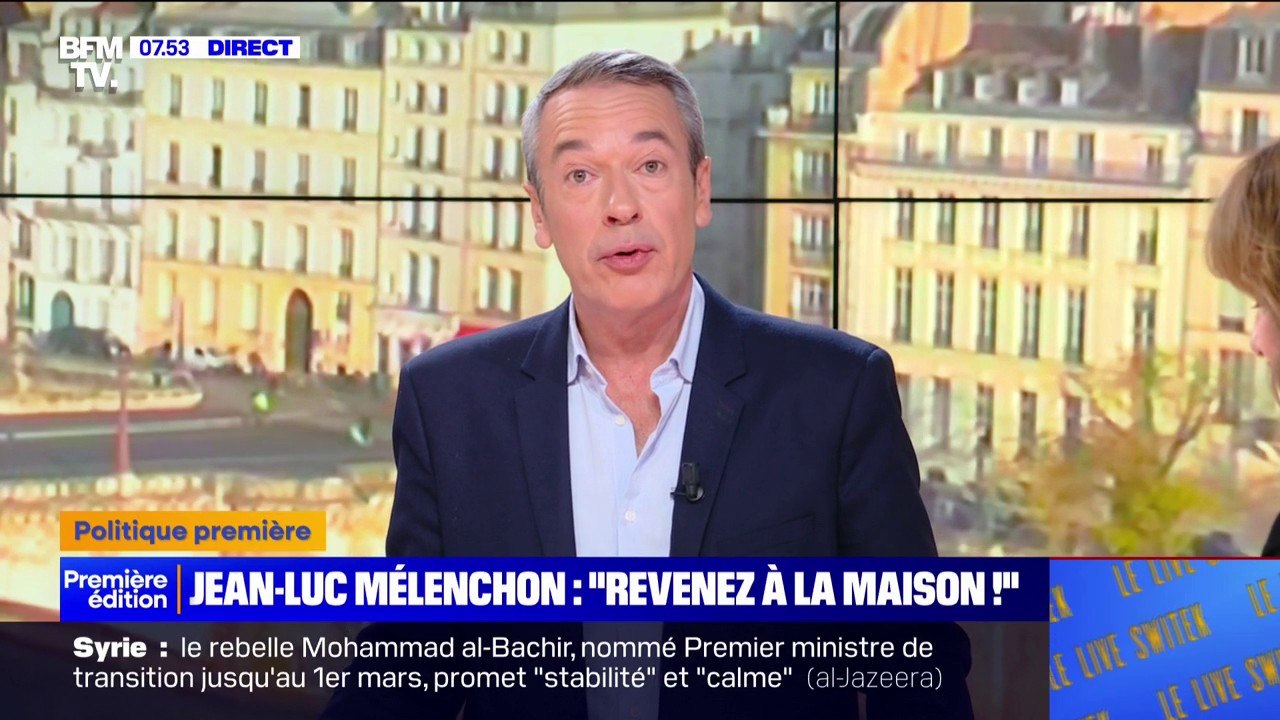 Coalition gouvernementale: Jean-Luc Mélenchon somme ses alliés du NFP de "revenir à la raison et à la maison"
