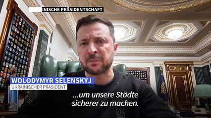 Selenskyj fordert erneut mehr Luftabwehrsysteme vom Westen