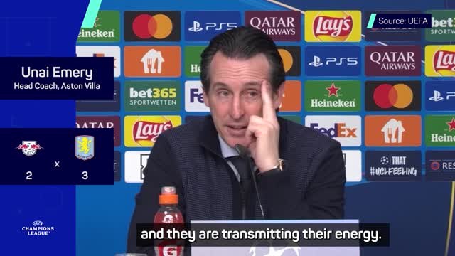 Emery raising Villa's bar in the Champions League