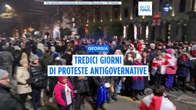 Georgia, le proteste antigovernative continuano per la dodicesima notte