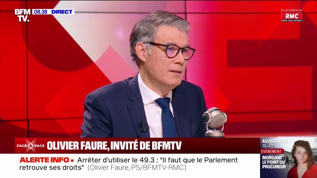 Futur Premier ministre: Ça ne peut pas être François Bayrou , estime Olivier Faure (PS)
