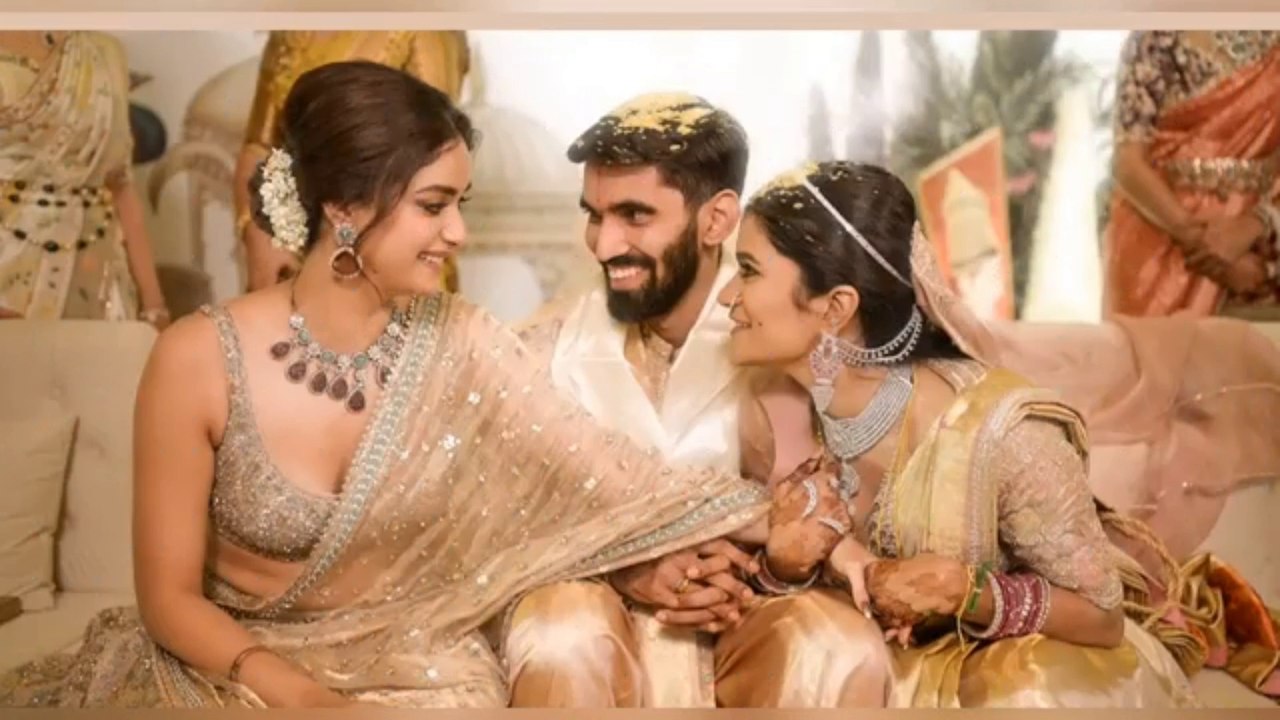 Rashmika with Vijay Devarakonda family at Shravya Varma Wedding | Celebrity news