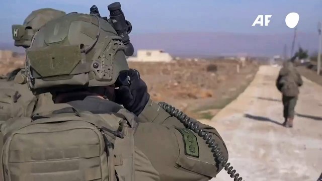 الجيش الإسرائيلي ينشر لقطات لانتشار قواته في المنطقة العازلة في الجولان
