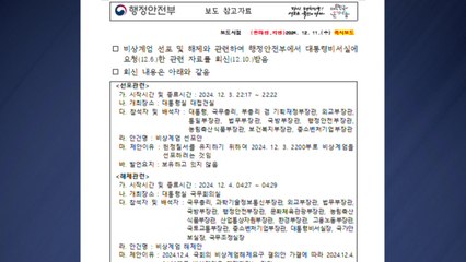 행안부 "대통령실, 계엄 선포 국무회의록 '미보유'로 회신" / YTN