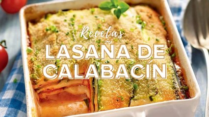 Receta: lasaña de calabacín