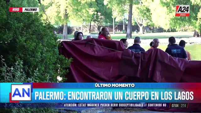 Palermo: encontraron un cuerpo en los lagos