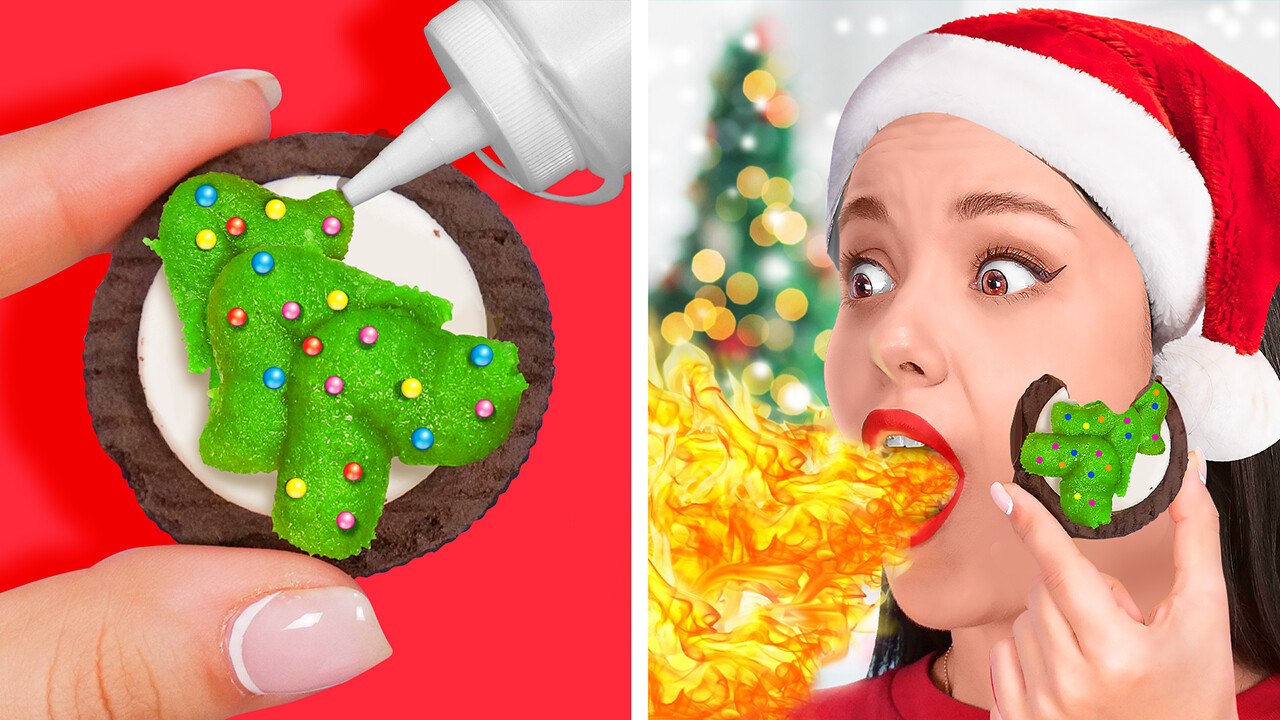 WOW 😍 SAVE YOUR CHRISTMAS WITH THIS TRICK🎄☃️ #123go #CRAFT #pranks