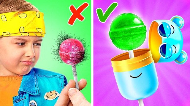DIY SPRUNKI Lollipop Holder 🍭 *Best Parenting Hacks For Smart Kids*