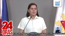 VP Sara Duterte, naniniwalang ‘di magiging patas ang imbestigasyon ng NBI; Iginiit na ‘di niya pinagsisisihan ang banta kay PBBM, first lady at house speaker | 24 Oras